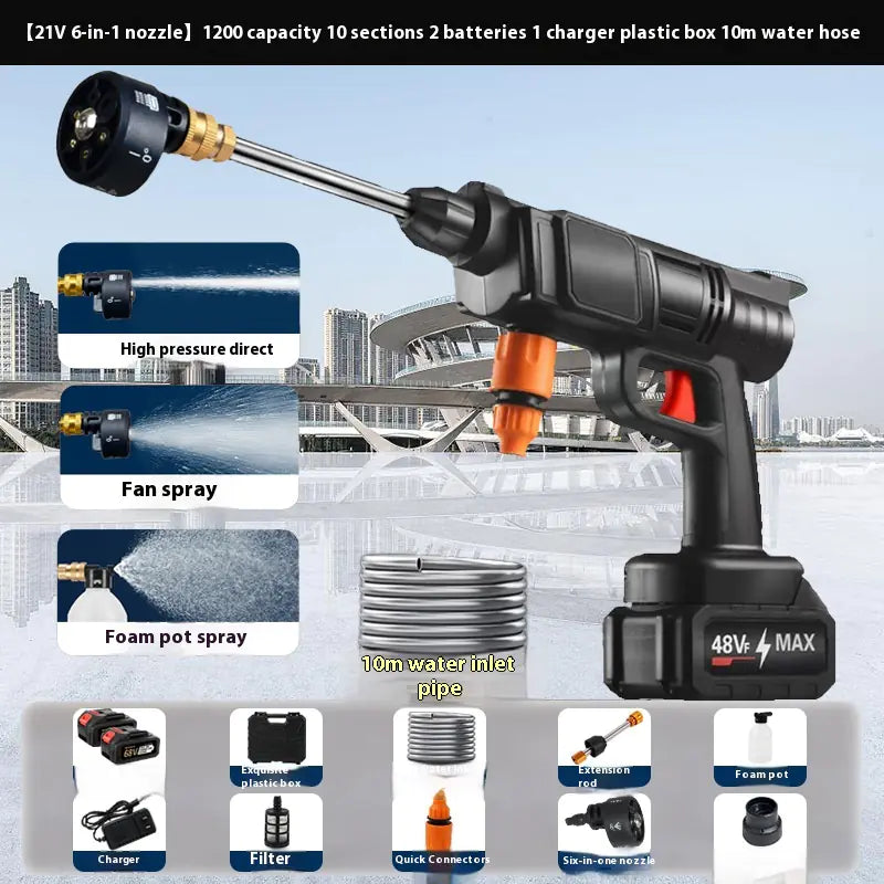 PowerJet™ Black — Cordless 21V High Pressure Washer